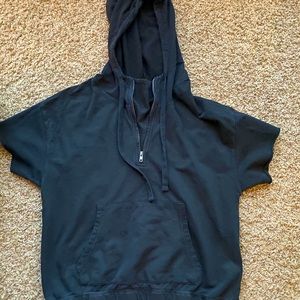 Boyfriend shirt sleeve hoodie